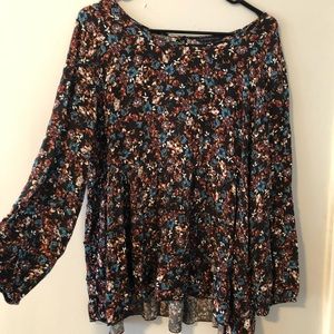 American eagle floral boho top